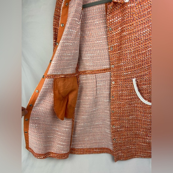 Maje Moda Tweed Shirt Dress Size EU 38 US 6 - Picture 9 of 14